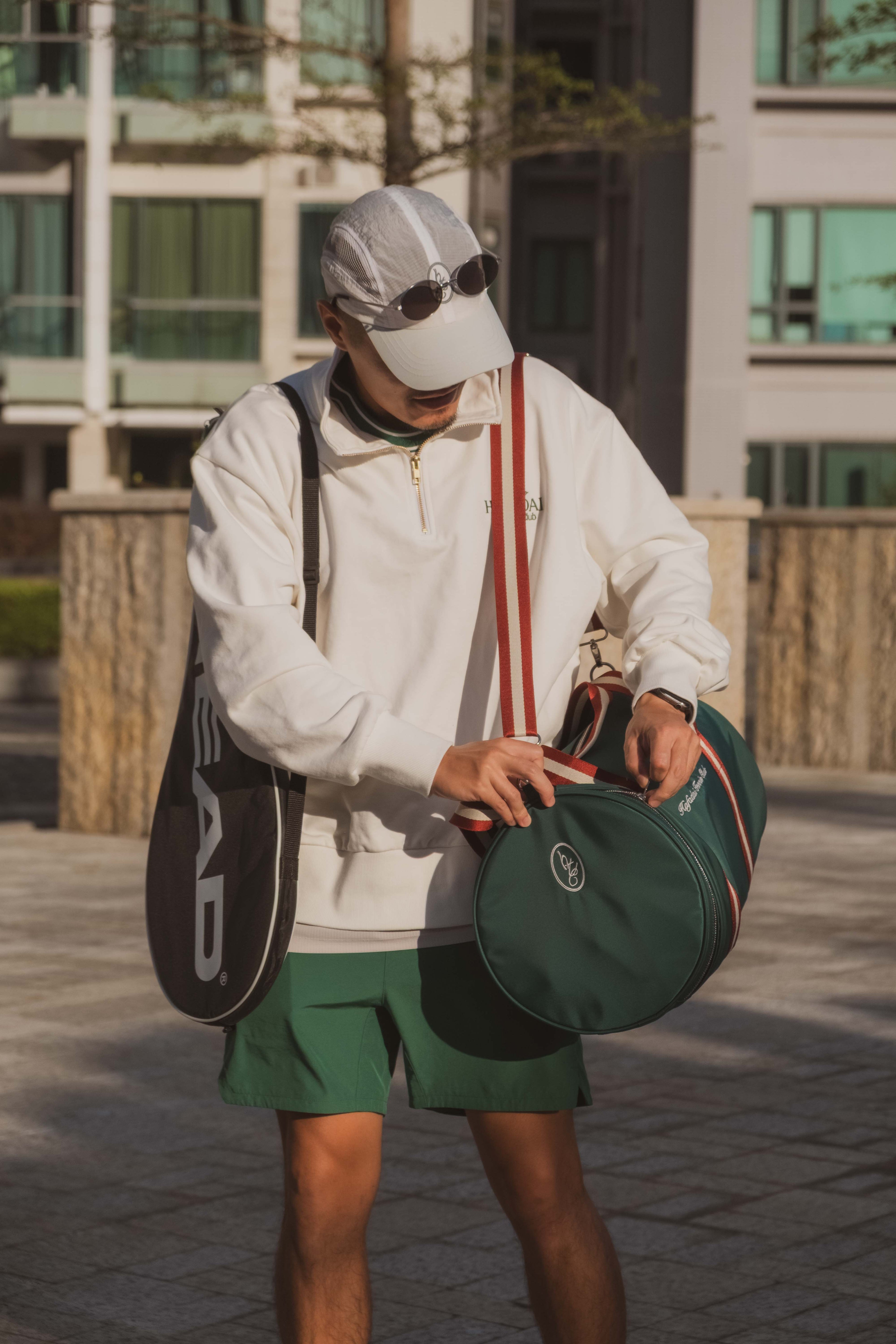 Classic Quarter Zip Sweatshirt - Off White