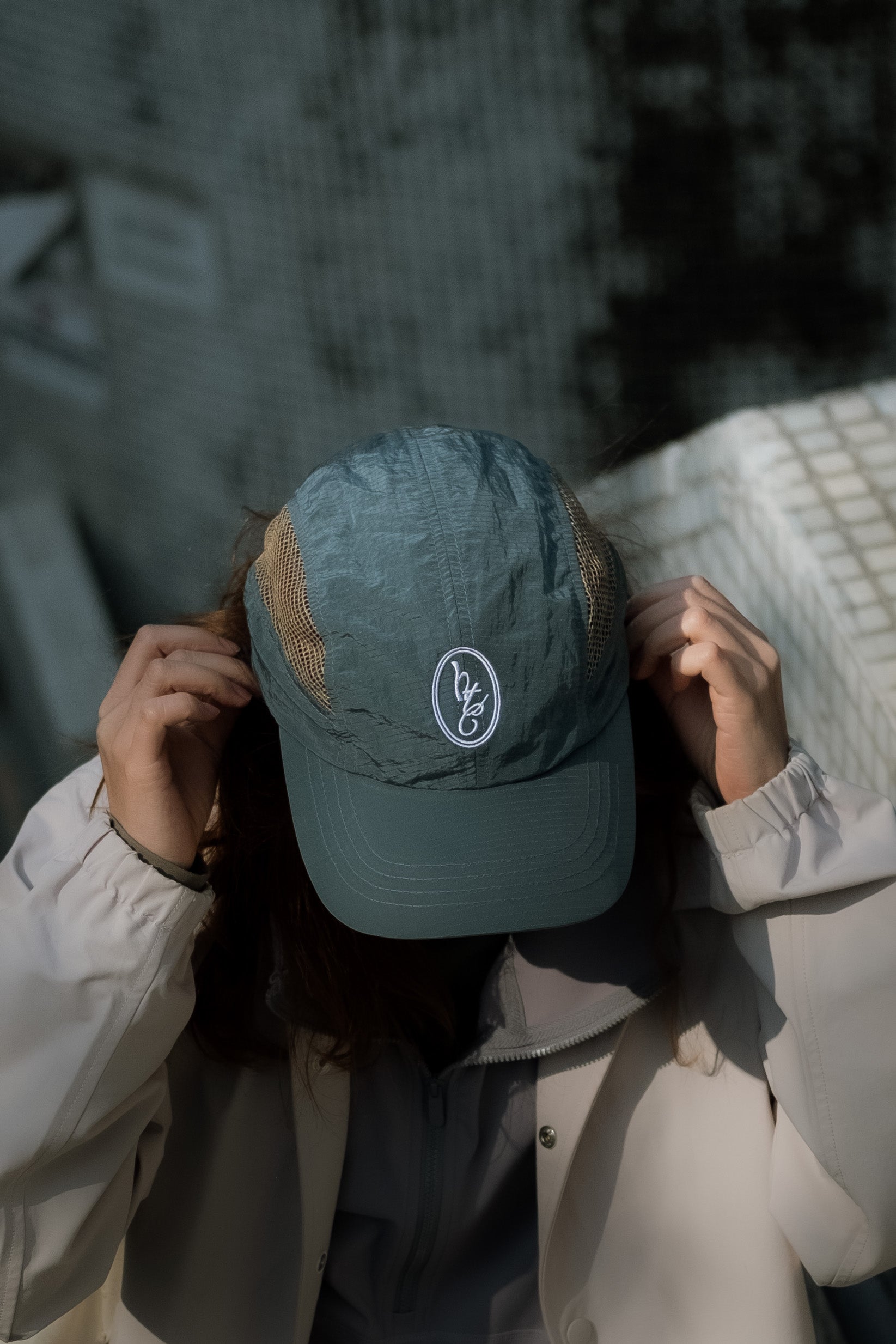 OG Mesh Tennis Cap With Embroidery - Lake Green