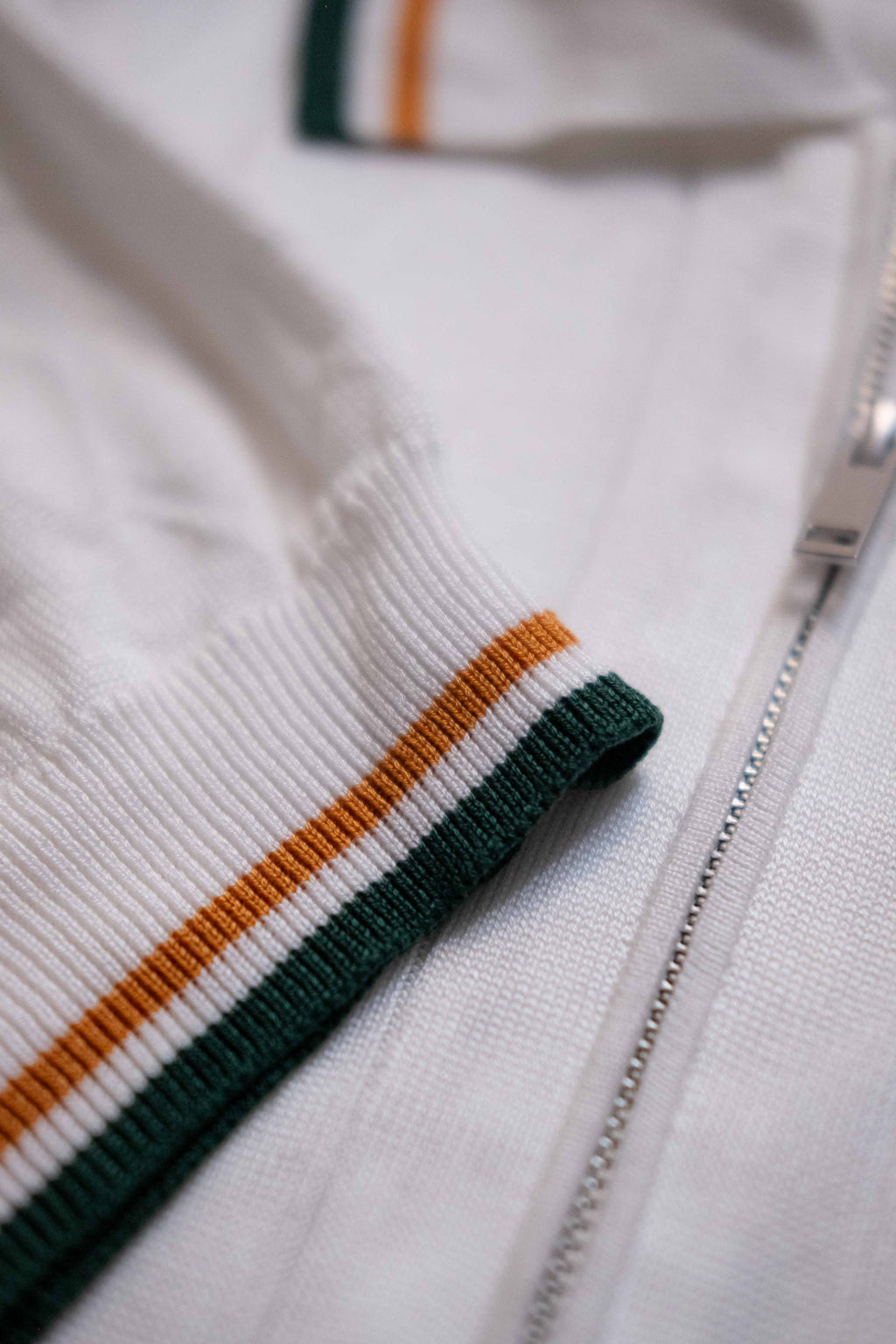 The Court Polo - White/Clay/Field Green