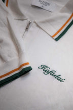 The Classic Polo - White/Clay/Field Green