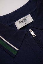 The Classic Polo - Navy/White/Field Green