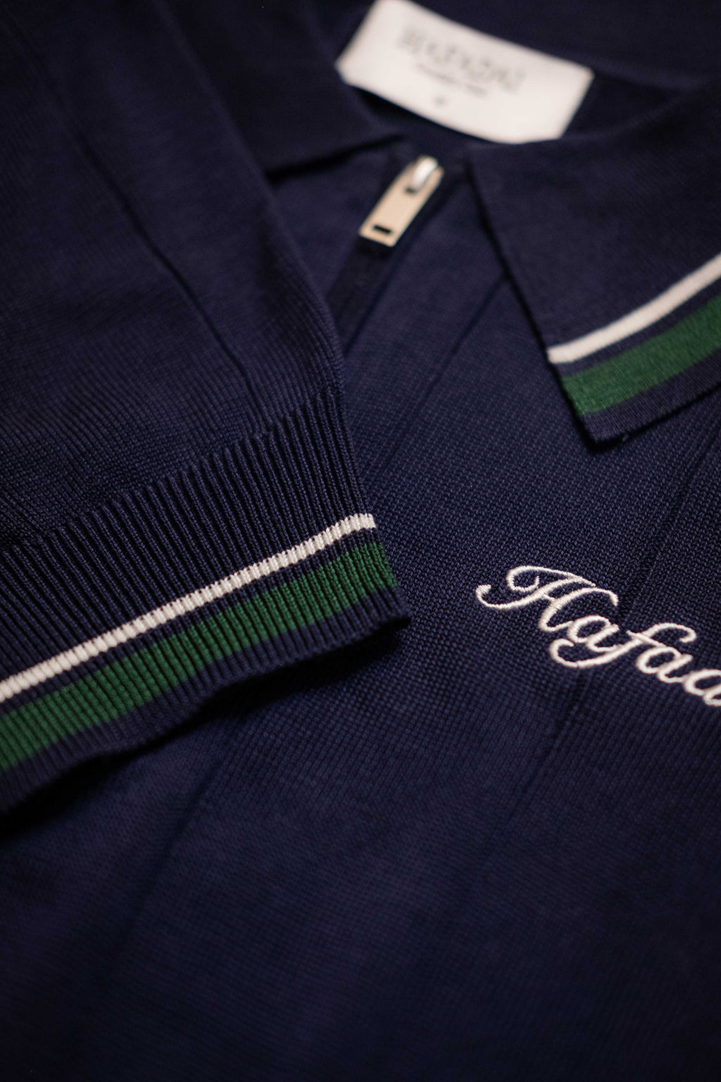 The Court Polo - Navy/White/Field Green