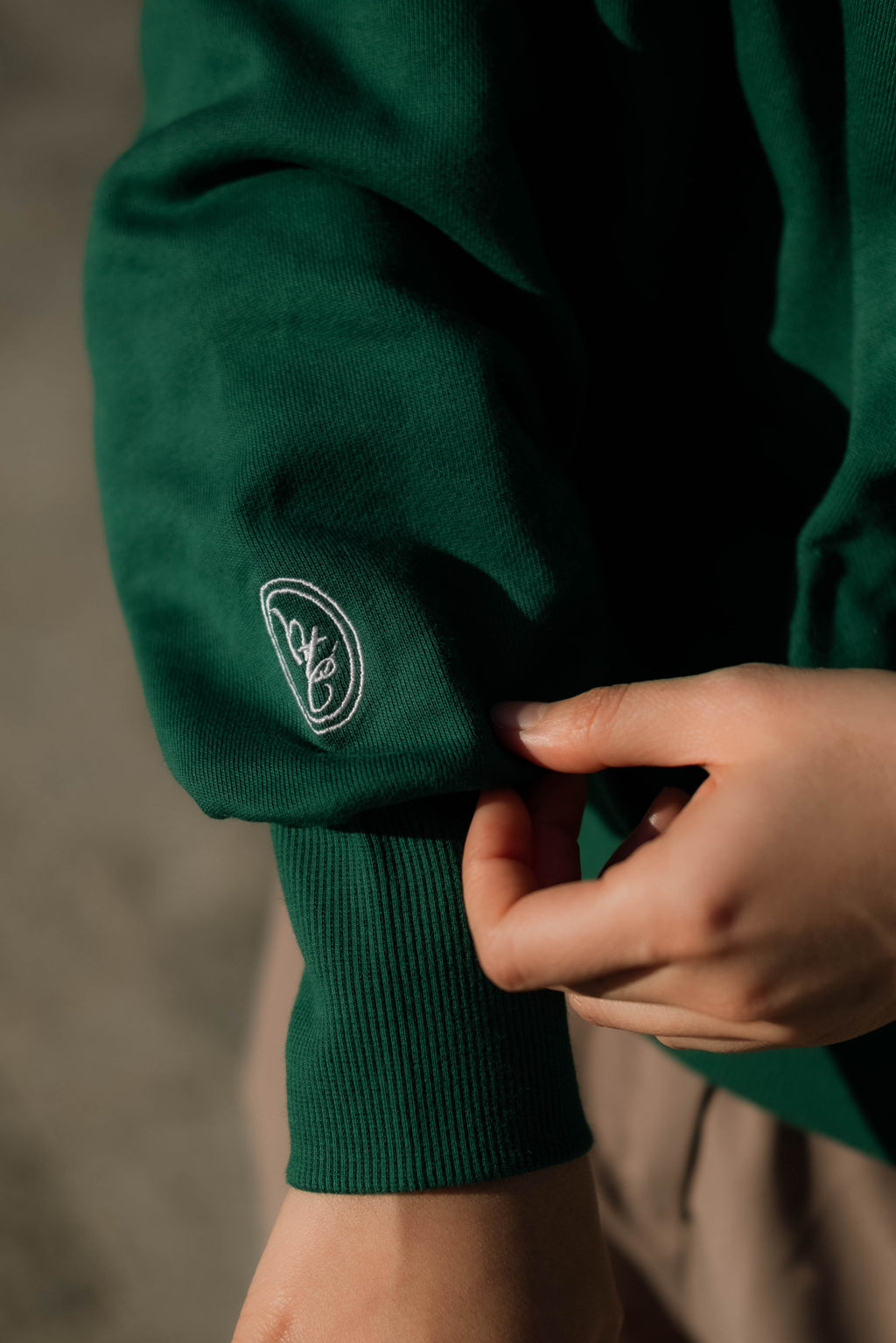 Classic Quarter Zip Sweatshirt - Field Green