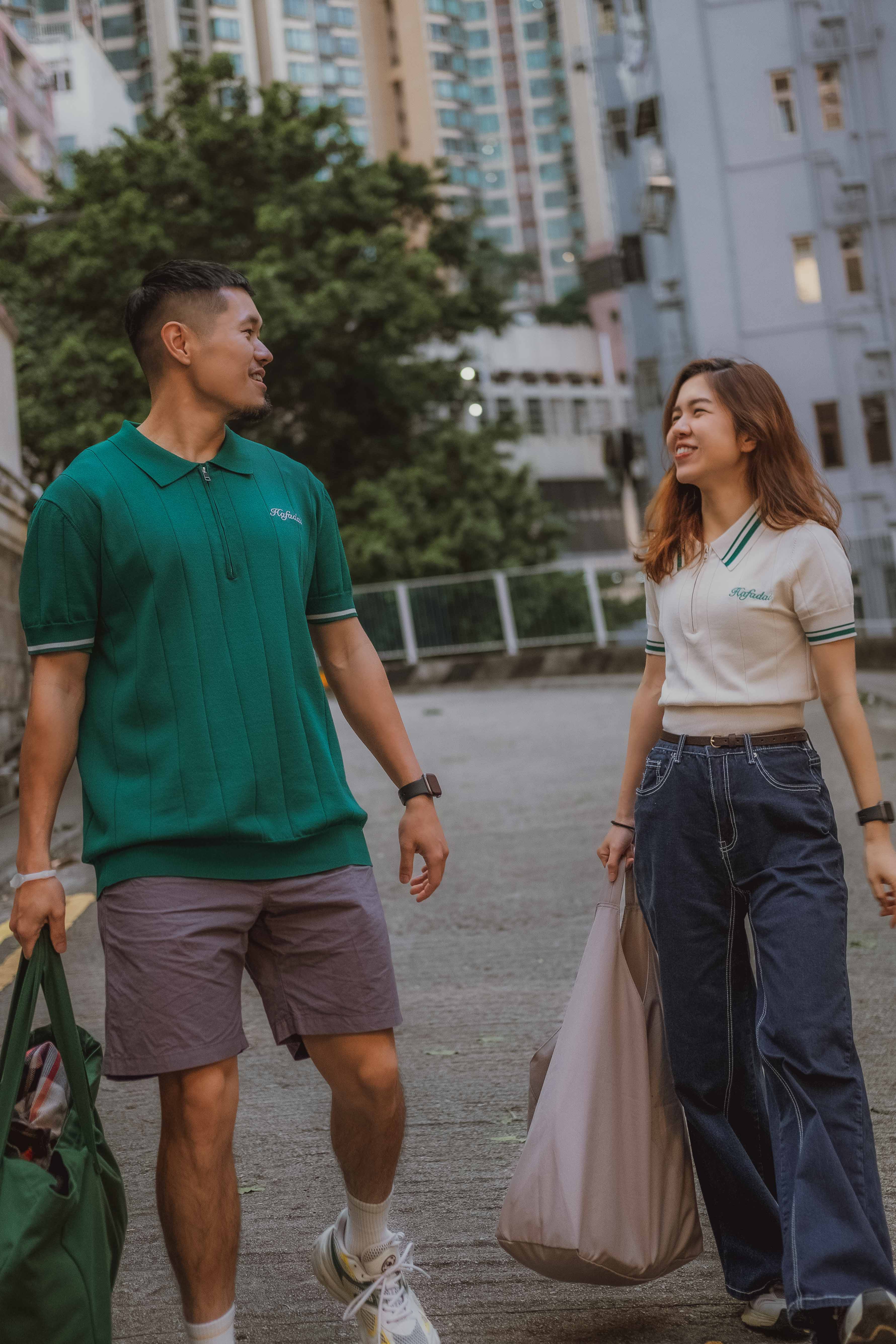 Classic Knit Polo In Jungle Green