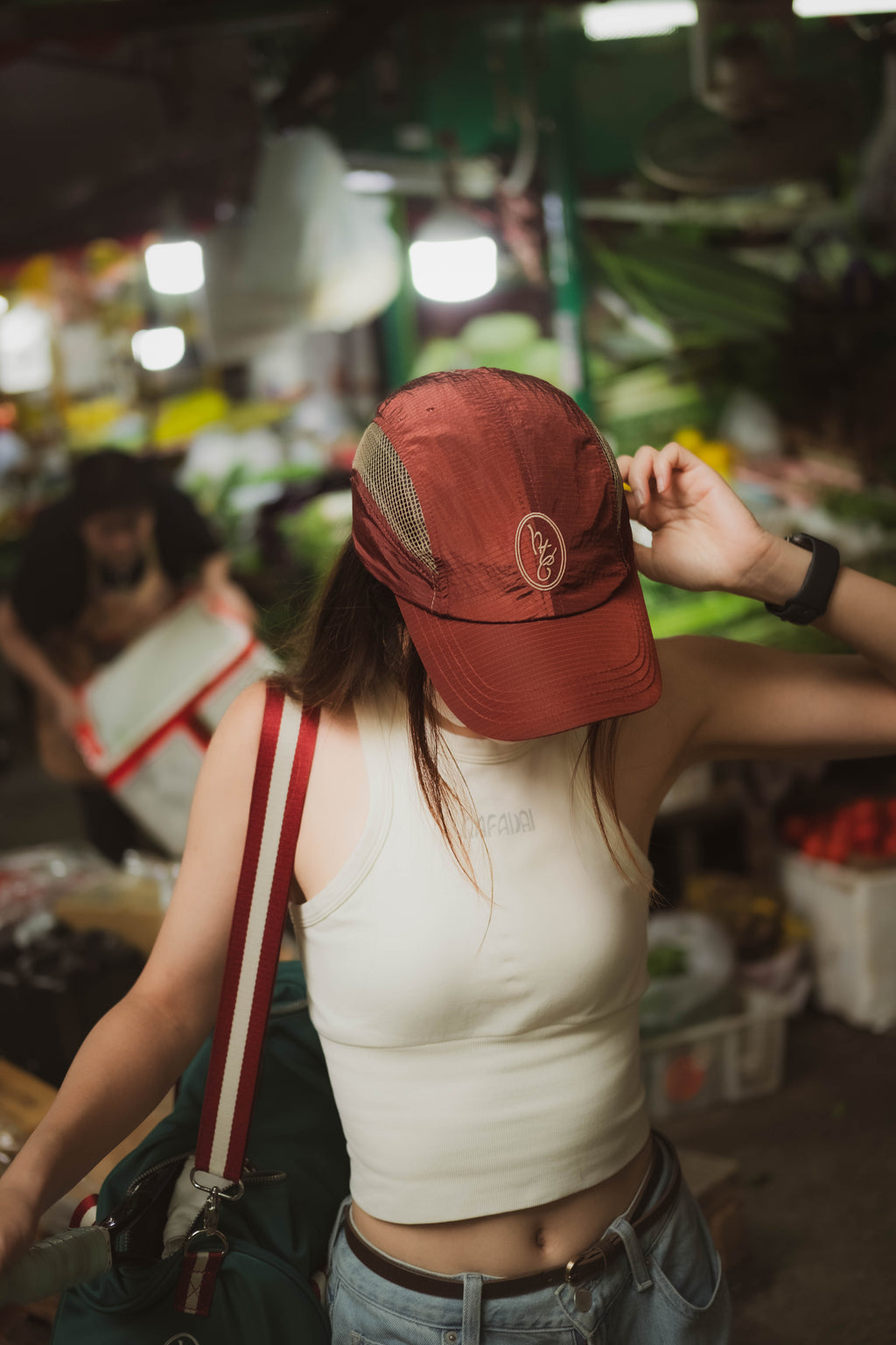 OG Mesh Tennis Cap With Embroidery - Merlot
