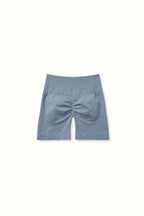 Blue shorts on a white background
