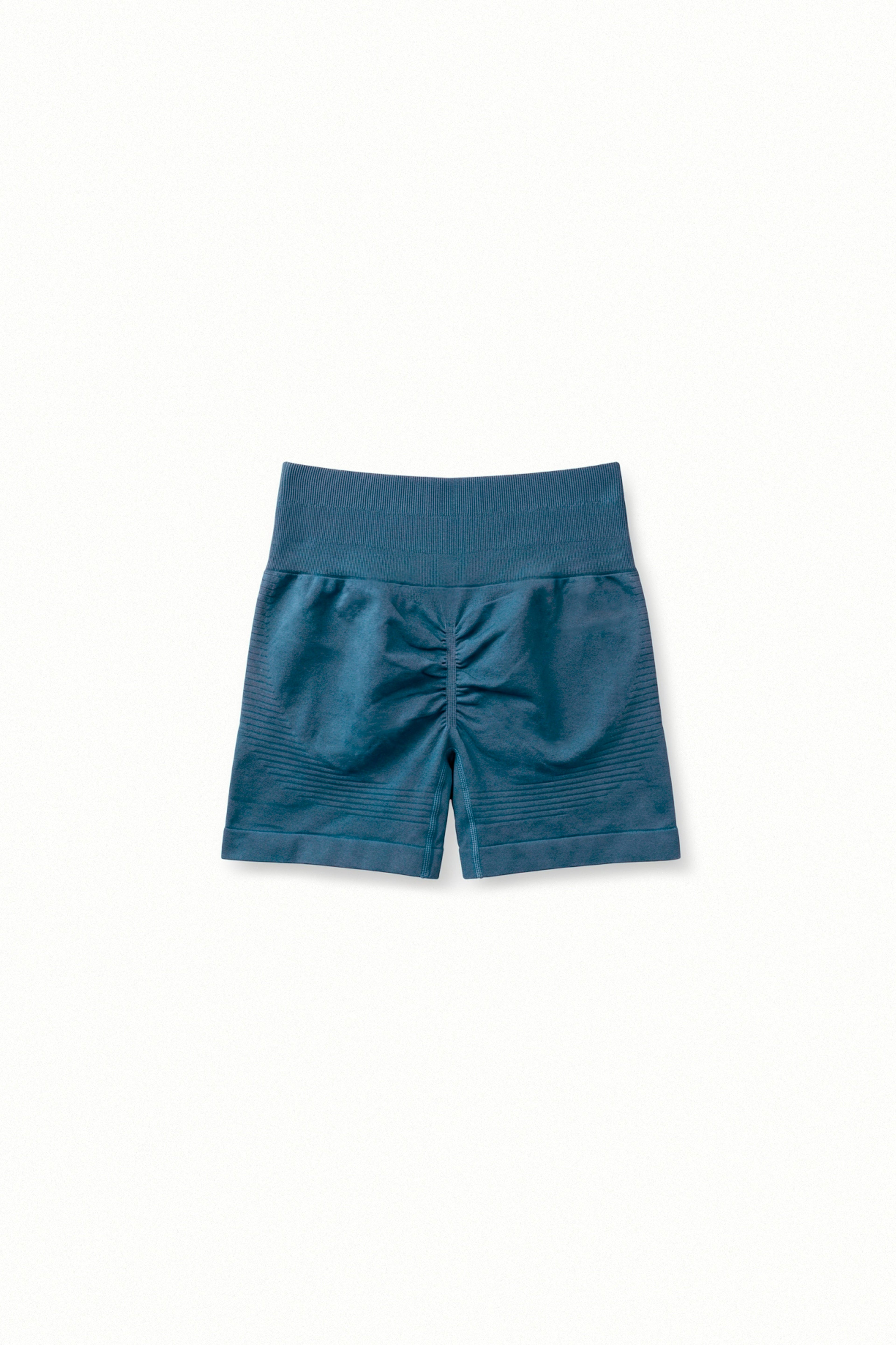 Blue shorts on a white background