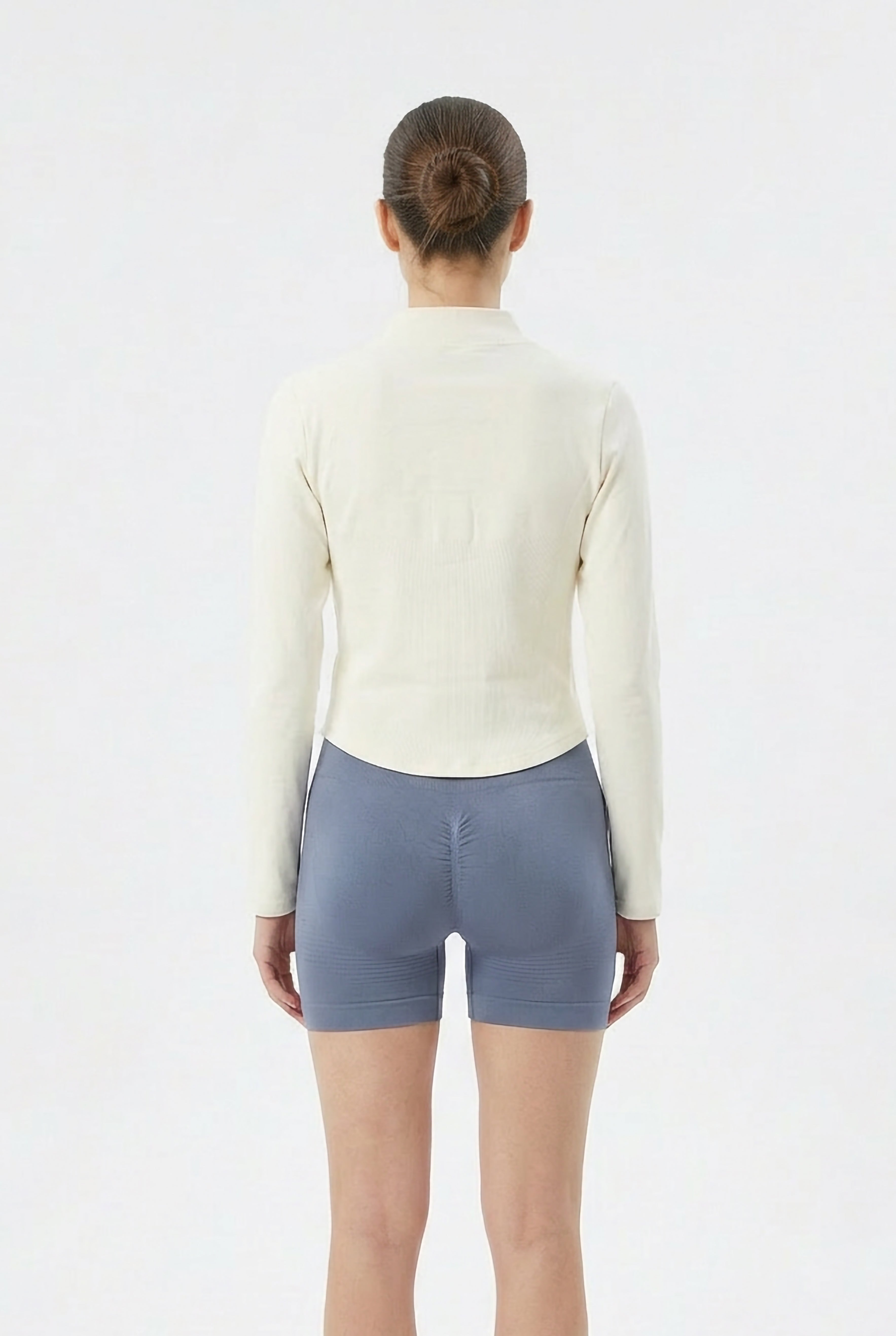 Seamless Sculpt Zip Jacket - Ivory