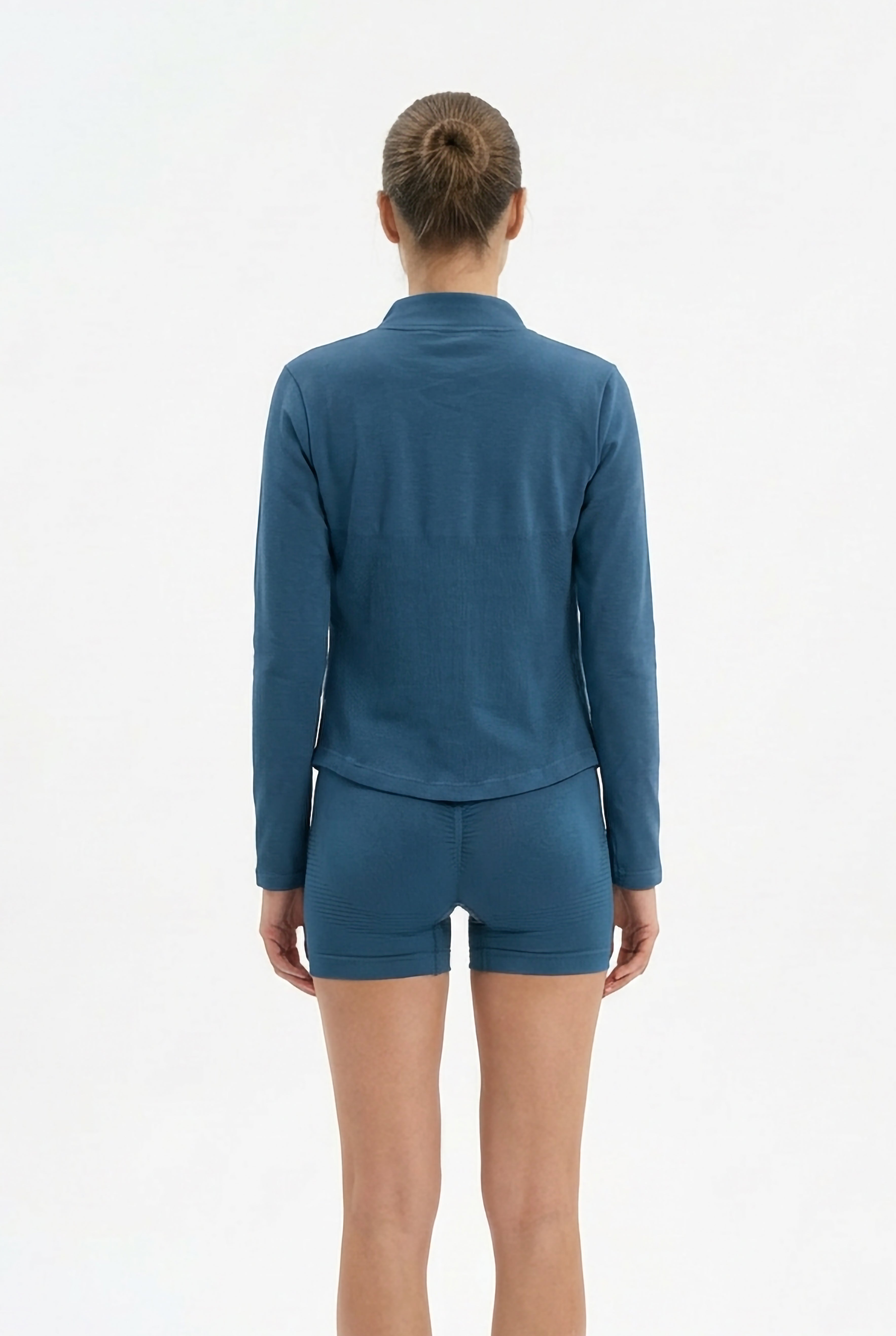 Seamless Sculpt Zip Jacket - Navy