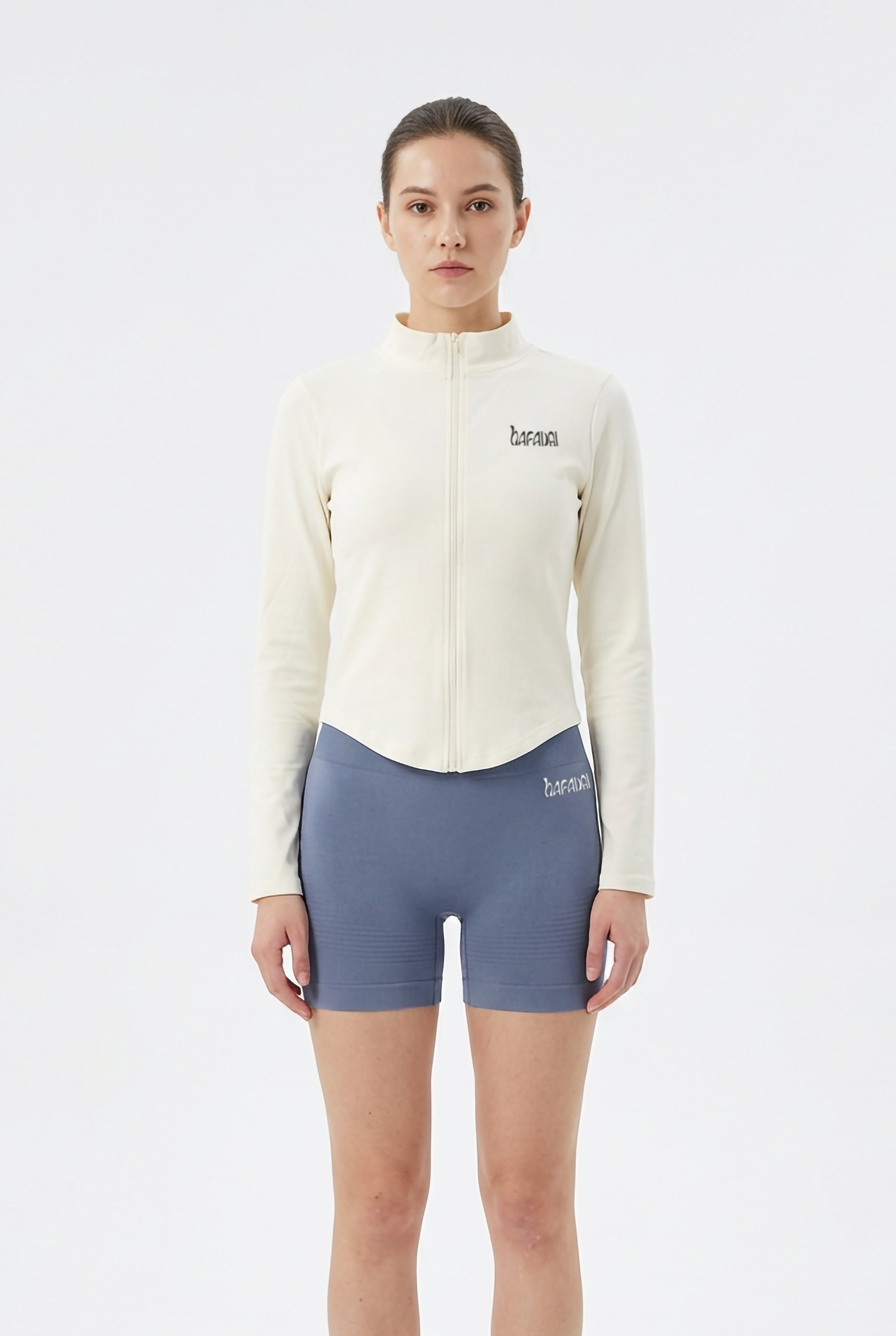Seamless Sculpt Zip Jacket - Ivory