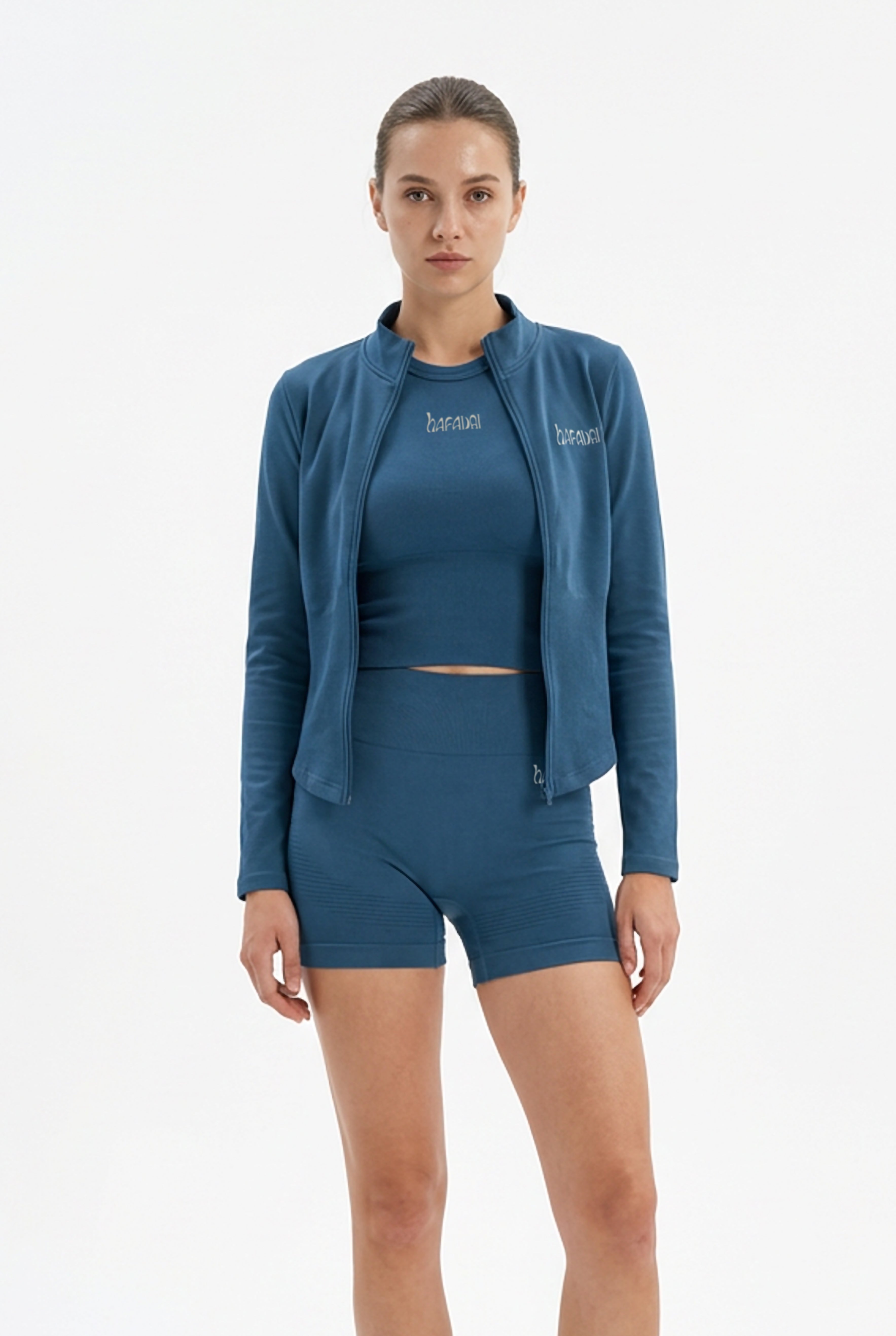 Seamless Sculpt Zip Jacket - Navy