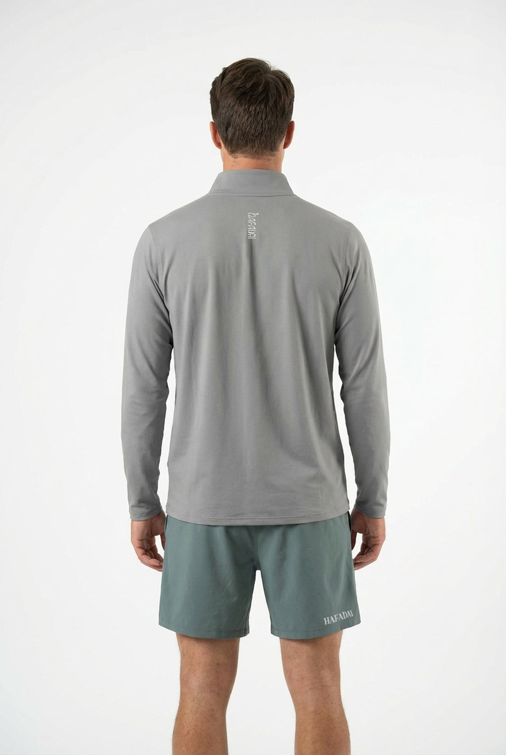 Outdoor Performance Half Zip Trainer - Soft Grey