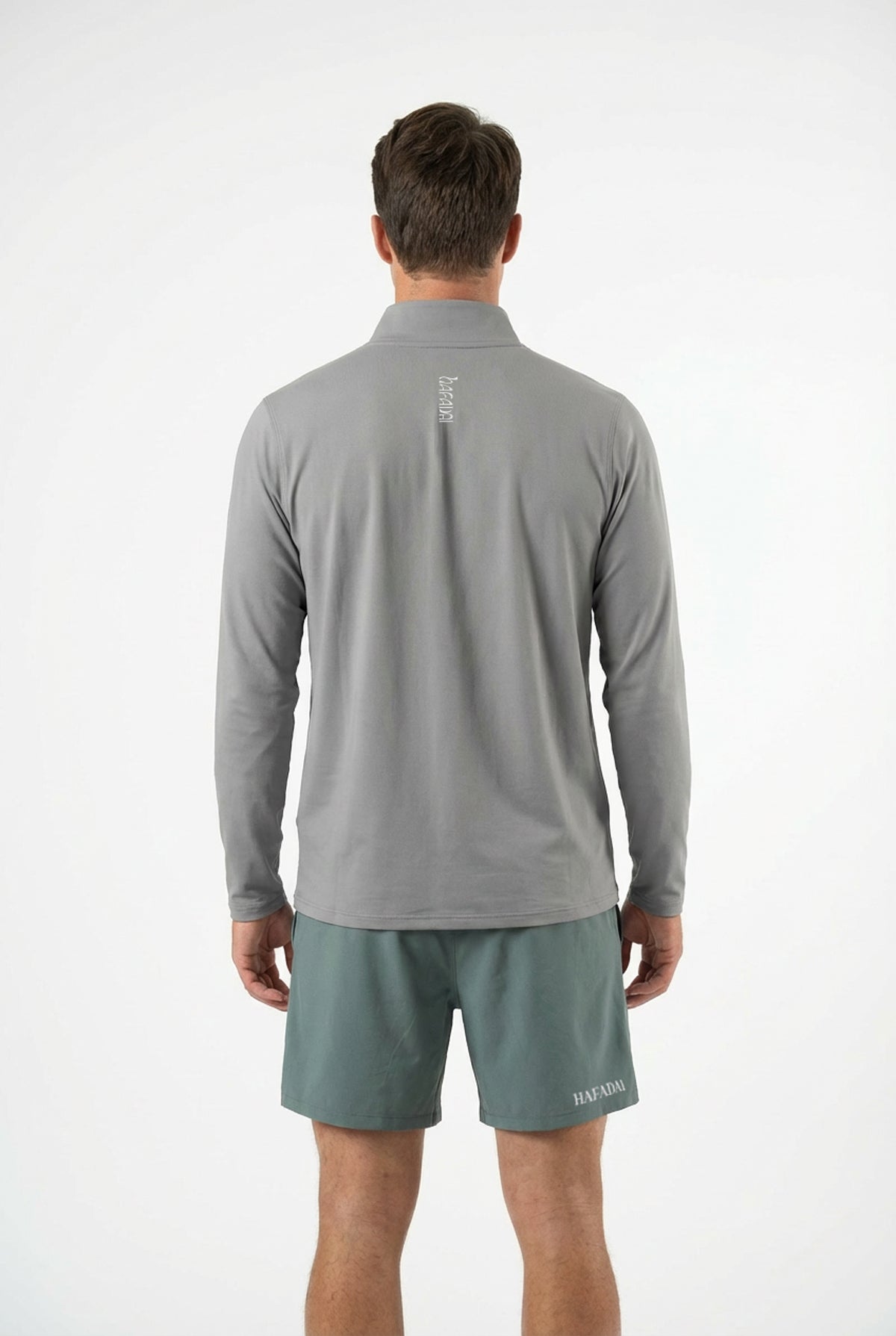 Outdoor Performance Half Zip Trainer - Soft Grey