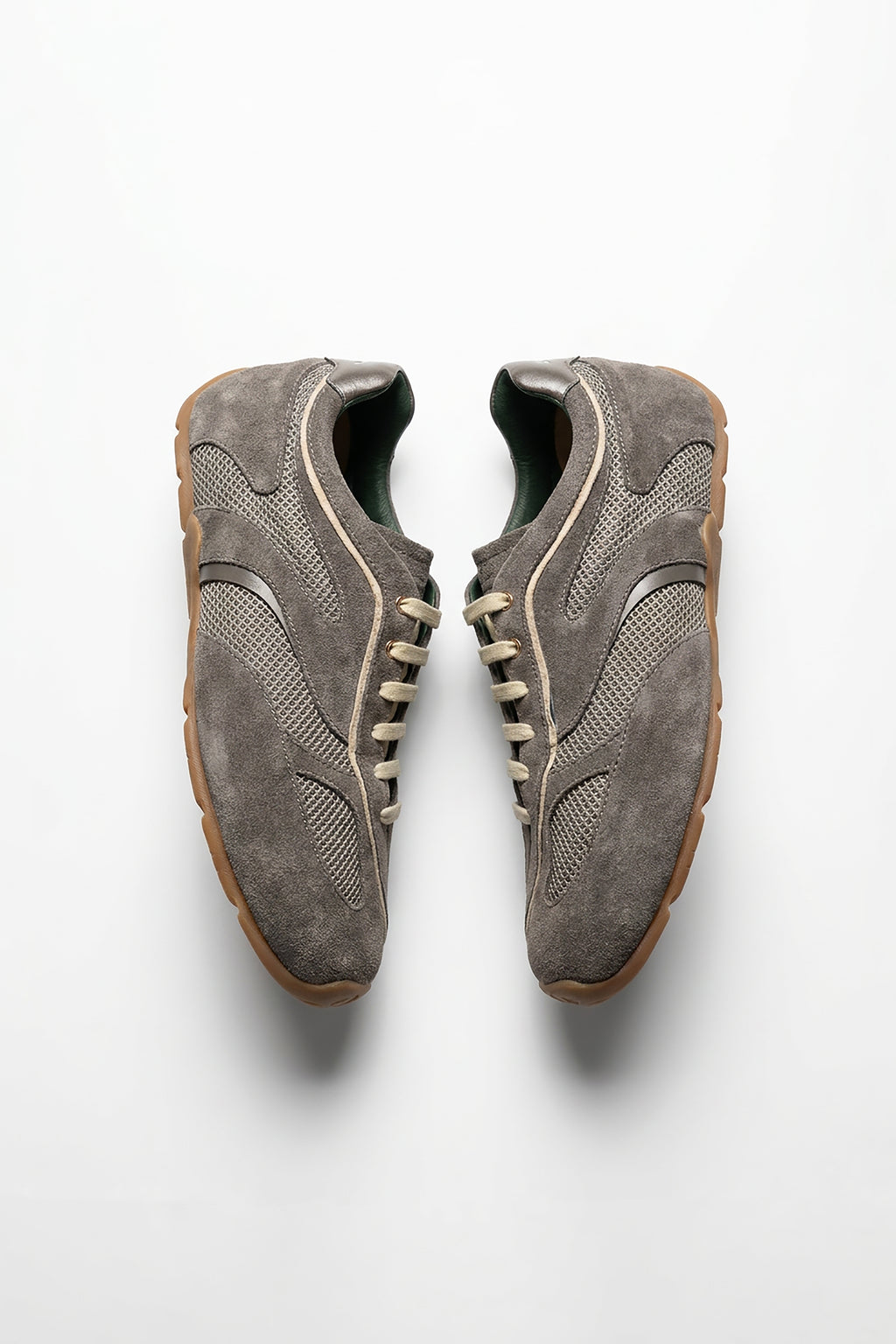LEATHER LAB x HAFADAI || Pivot • Streamline Dual-concept Sneakers - Grey