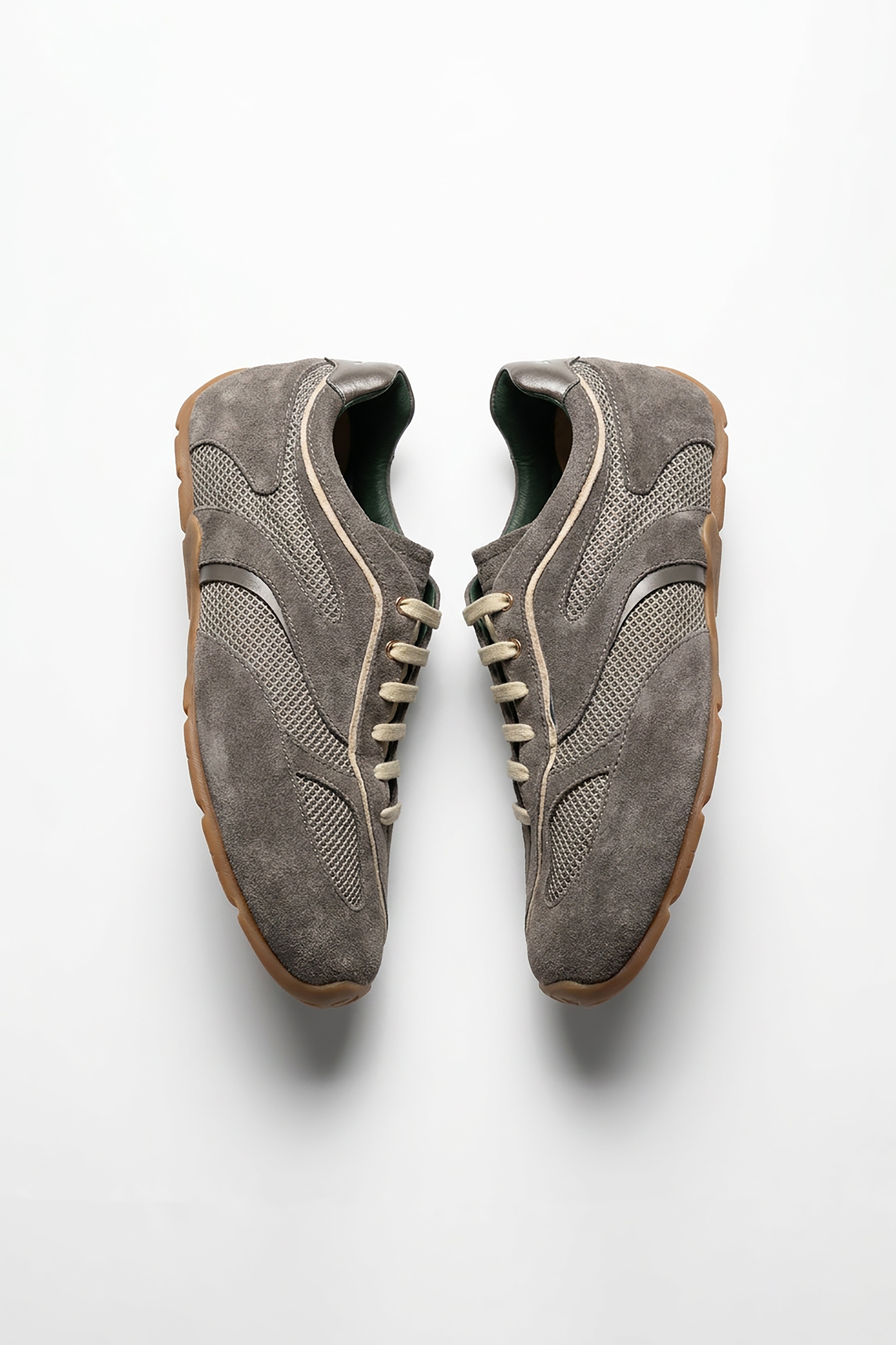 LEATHER LAB x HAFADAI || Pivot • Streamline Dual-concept Sneakers - Grey