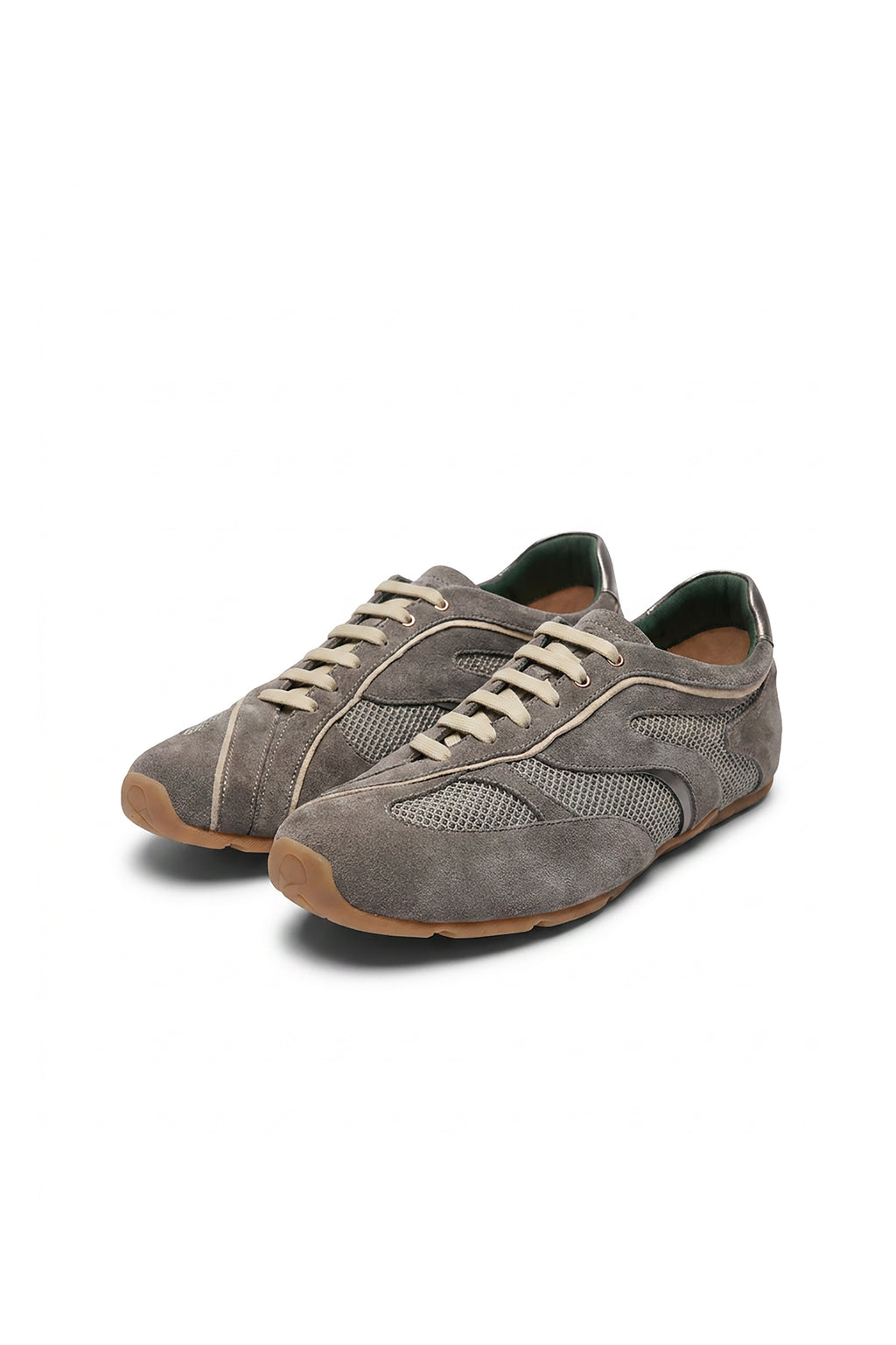 LEATHER LAB x HAFADAI || Pivot • Streamline Dual-concept Sneakers - Grey