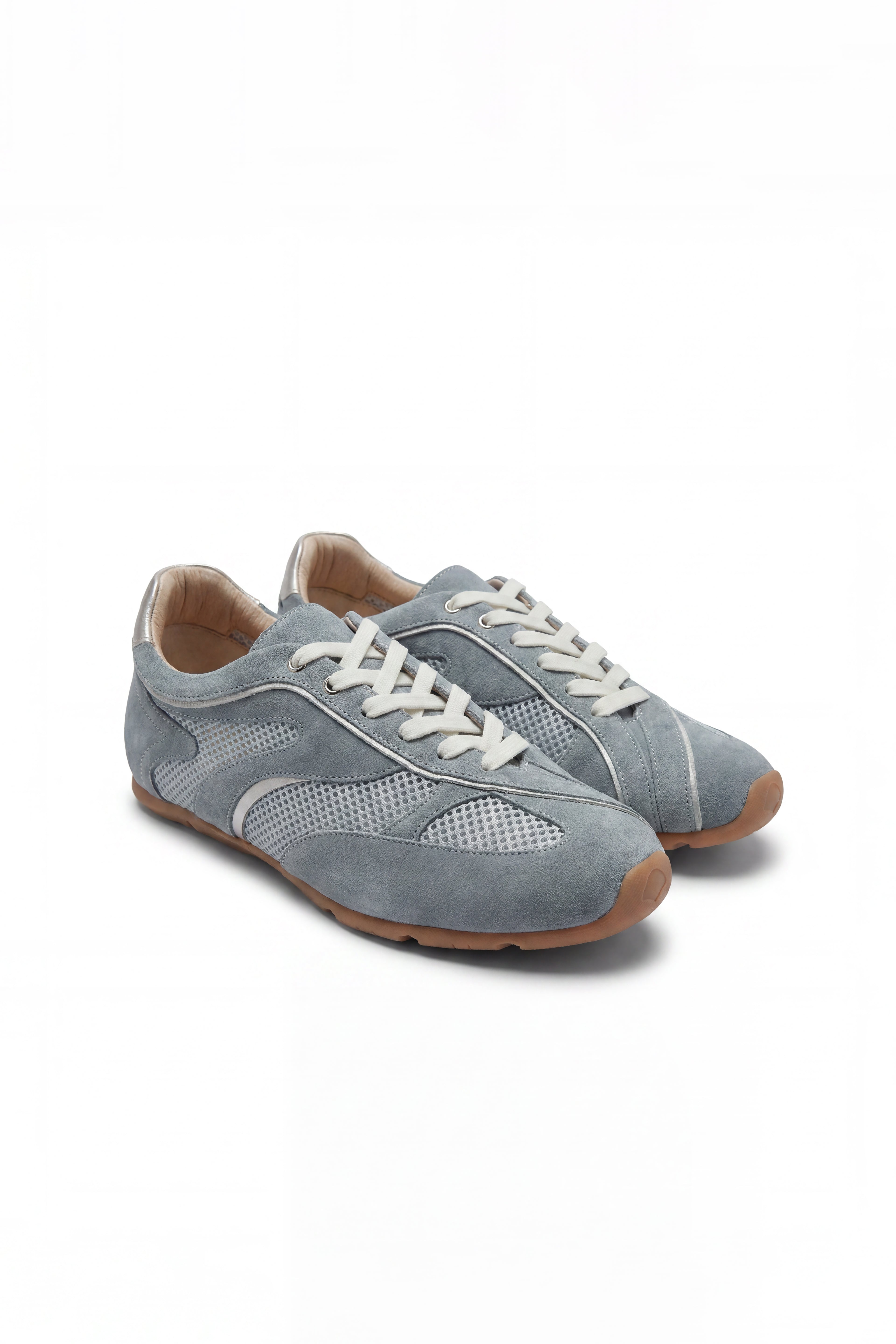 LEATHER LAB x HAFADAI || Pivot • Streamline Dual-concept Sneakers - Blue
