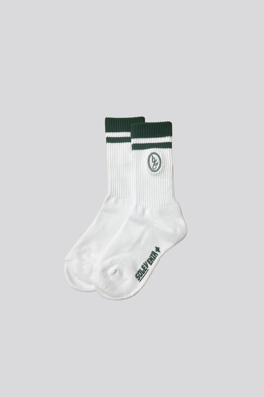 HAFADAI x Solevenir Striped Socks - White/Field Green