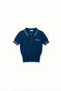 Classic Knit Polo - Navy/White/Field Green