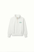 Classic Quarter Zip Sweatshirt - Off White