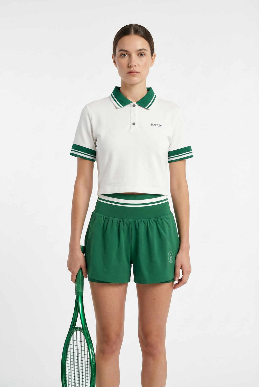 The Court Dualist Polo - White/Green